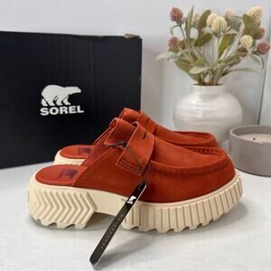 Sorel Ona Ave Slip On Waterproof Loafer Sanguine/Bleached Ceramic Women's 6 NWB